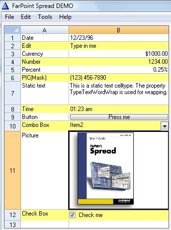 FarPoint Spread 8 COM Clarion Wrapper